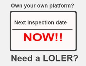 smart platforms LOLER inspections